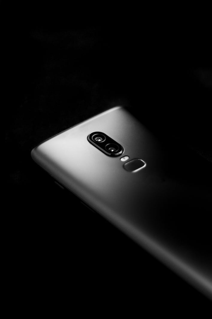 Smartphone on Black Background